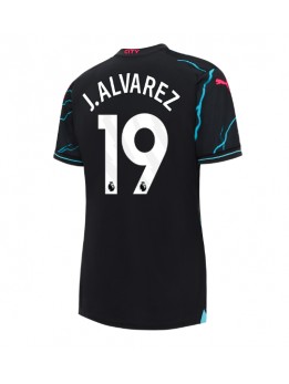 Manchester City Julian Alvarez #19 Ausweichtrikot für Frauen 2023-24 Kurzarm